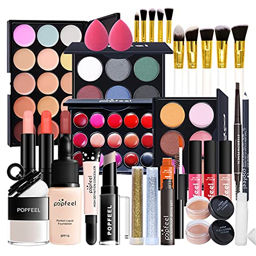 Kits de Maquillaje, Set de Cosméticos Todo en Uno, Set de Regalo de Maquillaje Kit de Inicio Completo con Sombras de Ojos, lápiz Labial, Kit de Cosméticos para Niñas Mujeres#2