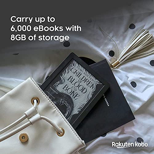 Kobo Clara HD | eReader | Pantalla táctil antirreflejos de 6” | Temperatura del color y brillo ajustables | eBooks | WiFi | 8 GB de almacenamiento | Tecnología Carta E Ink | Negro