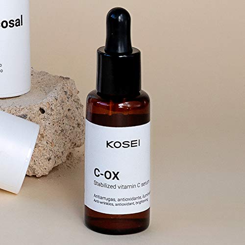 Kosei - C-OX Sérum Vitamina C - 30 ml - Tratamiento Antiedad - Efecto Antioxidante - Poder Antiarrugas - Mejora la Luminosidad - Antimanchas - Previene contra Agresiones Externas - Unisex - Vegano