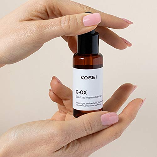 Kosei - C-OX Sérum Vitamina C - 30 ml - Tratamiento Antiedad - Efecto Antioxidante - Poder Antiarrugas - Mejora la Luminosidad - Antimanchas - Previene contra Agresiones Externas - Unisex - Vegano