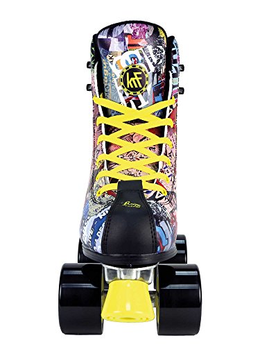 KRF The New Urban Concept Retro Art Patines Paralelo 4 Ruedas, Unisex, Multicolor, 37