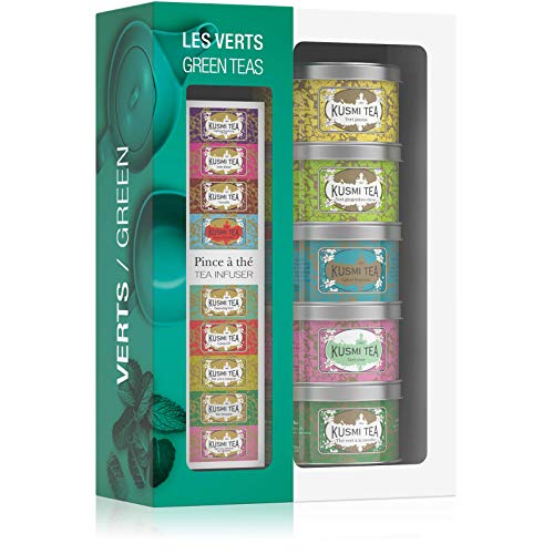 Kusmi Tea - Green Teas gift set with a tea infuser