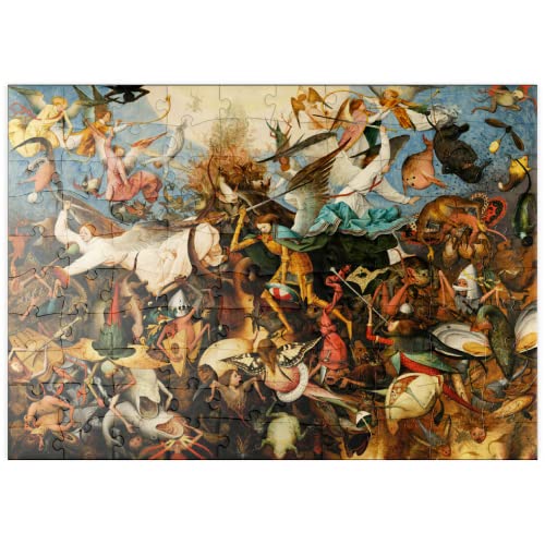 La Caída De Los Ángeles Rebeldes, 1562, De Pieter Bruegel El Viejo - Premium 100 Piezas Puzzles - Colección Especial MyPuzzle de Æpyornis