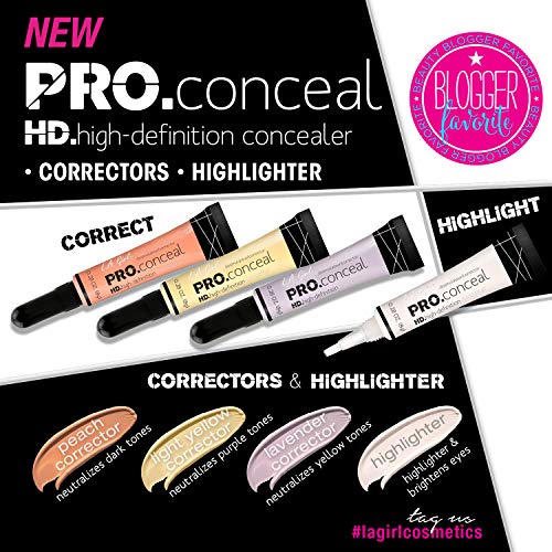 L.A. Girl Corrector HD Pro Conceal, Light Yellow, 8 Gramos