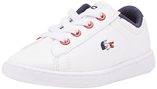 Lacoste Carnaby EVO 0722 2 SUJ, Zapatillas, Wht/Nvy/Red, 36 EU