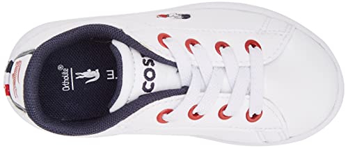 Lacoste Carnaby EVO 0722 2 SUJ, Zapatillas, Wht/Nvy/Red, 36 EU