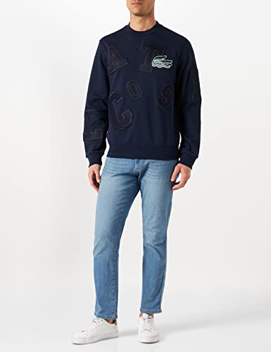 Lacoste SH2070, Sudadera Hombre, Azul (Marine), L