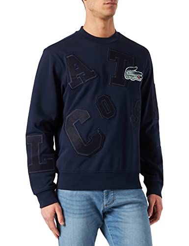 Lacoste SH2070, Sudadera Hombre, Azul (Marine), L