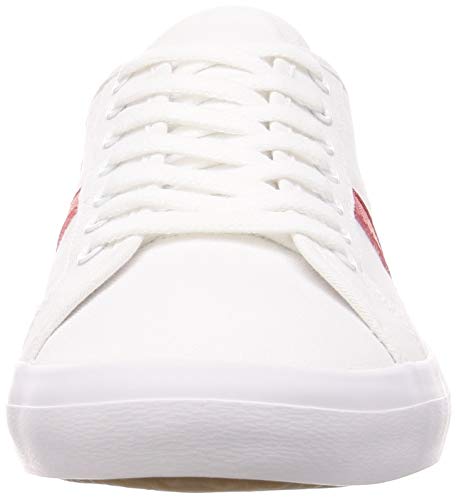 Lacoste Sideline TRI2 CMA, Zapatillas Hombre, Blanco (Wht/Nvy/Red), 40 EU