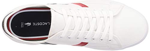 Lacoste Sideline TRI2 CMA, Zapatillas Hombre, Blanco (Wht/Nvy/Red), 40 EU