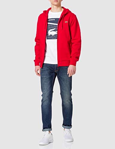 Lacoste Sport SH1551 Sudadera para Hombre, Rojo/Rojo, XXL