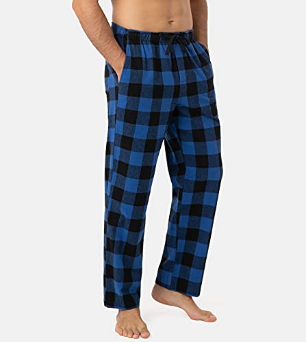 LAPASA Pantalon Pijama Hombre Invierno Pijama Algodon Pantalon Pijama Hombre Largo Franela M39 XL Multicolor