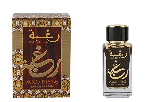 Lattafa Raghba Wood Intense Agua De Perfume Árabe, 100 Ml