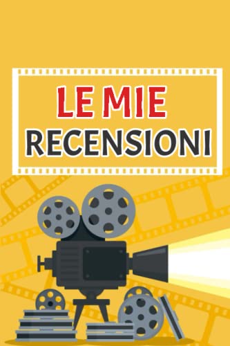 le mie recensioni: regali per appassionati di cinema | Schede per recensire e valutare film e serie TV. Diario o taccuino dei film visti, con schede per recensioni e note,