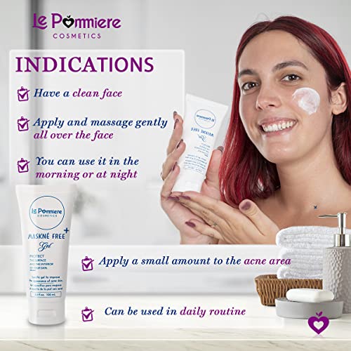 Le Pommiere Gel Maskné Free tratamiento Antiacné 100ml. Remueve espinillas de cara, cuello y espalda. Acné ocasional. Adolescente, juvenil y hormonal