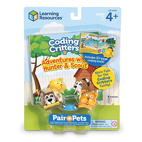 Learning Resources- Pareja de Mascotas aventureras de Coding Critters Hunter y Scout (LER3090)