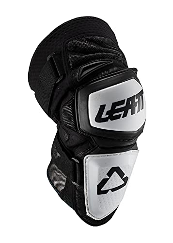 Leatt La genouillère Enduro UNE excellente Protection testée et certifiée CE. Elle EST entièremet adaptée à la Pratique du VTT. Rodilleras, Unisex Adulto, Blanco/Negro, L-XL