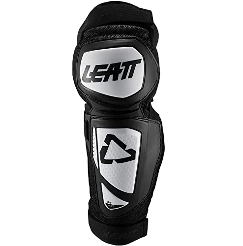 Leatt La genouillère/Tibia 3.0 EXT UNE excellente Protection testée et certifiée CE. Elle EST entièremet adaptée à la Pratique du VTT. Rodilleras, Unisex Adulto, Blanco/Negro, XXL