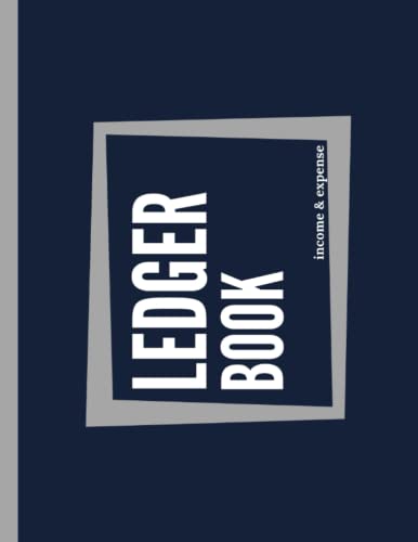 LEDGER BOOK income & expense: Ledger book for small business and personal finance (Horizontal) - Money tracker notebook