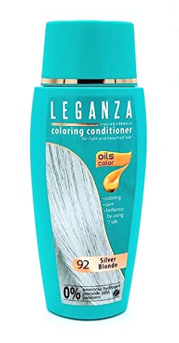 Leganza, Tinte Bálsamo Natural para el Cabello, Color Rubio Plateado 92