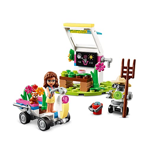 LEGO 41425 Friends Huerto de Flores de Olivia Juguete de Construcción para Niños y Niñas 6 años con Mini Muñeca