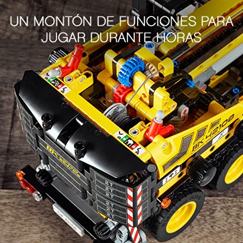 LEGO 42108 Technic Grúa Móvil, Camión de Juguete para Niños 10 Años, Vehículo de Construcción, Regalo Original