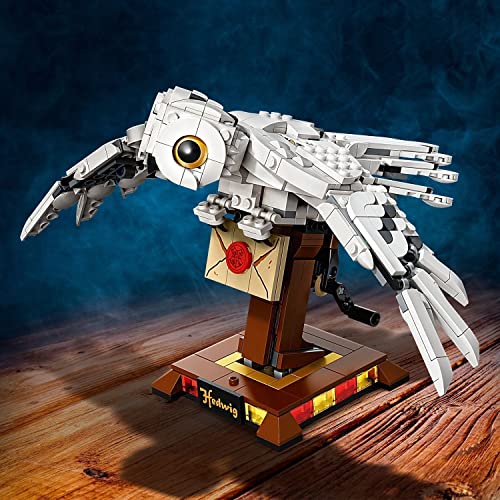 LEGO 75979 Harry Potter Hedwig, Maqueta para Construir de Lechuza con Alas Móviles Coleccionable para Exponer, Idea de Regalo