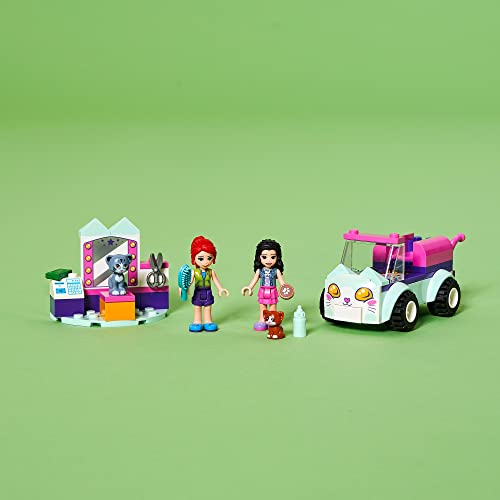 LEGO Friends 41439 Peluquería Felina MóvilCoche de Juguete para Niños y Niñas de 4 años con Gatitos y Mini Muñecas