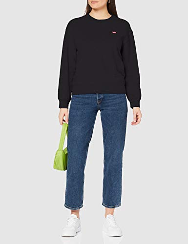 Levi's Standard Crew Sudadera, Caviar, XXS para Mujer