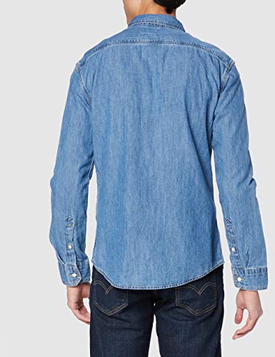 Levi's Sunset 1 Pkt Slim Camisa, Cotton Tencel Mid Worn, XL para Hombre