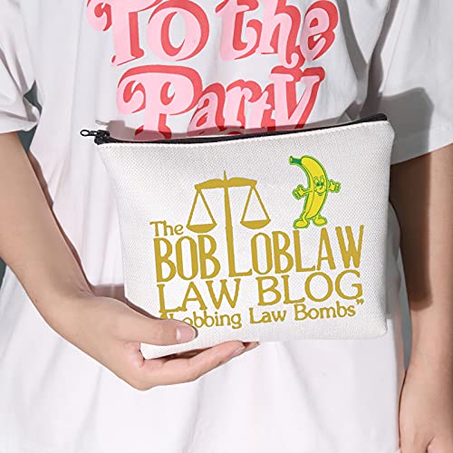 LEVLO Desarrollo arrestado cosméticos maquillaje bolsa arrestado fanáticos del desarrollo regalo The Bob Loblaw Ley Blog Lobbing Law Bombs maquillaje cremallera bolsa bolsa para mujeres niñas