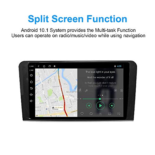 LEXXSON Android 10.1 Radio de Coche para Mercedes ML GL W164 2005-2012 | Radio Am FM RDS de 9 Pulgadas con navegación GPS WiFi Bluetooth Reproductor USB Control del Volante Enlace de Espejo 2G + 32G