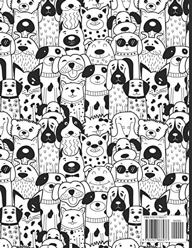 Libro de Citas Peluqueria de Mascotas: Libreta para Apuntar y Agendar Citas para Peluquera o Veterinaria, Spas de Perros, Cuidado de Mascotas, con ... pm 52 semanas Tapa Diseño doodle 8.5 x 11 in