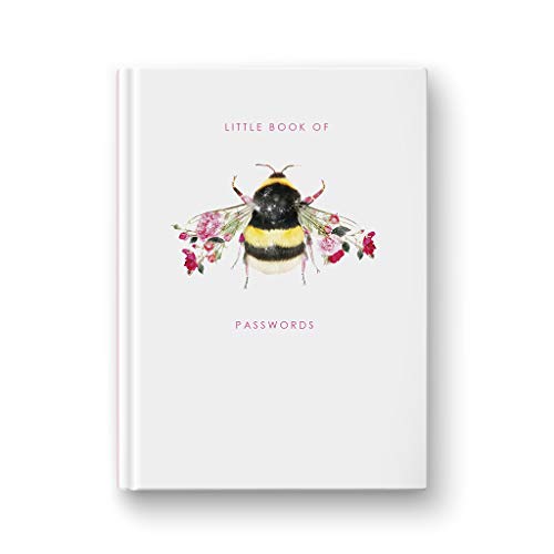 Libro de contraseñas de Internet de Bee - A6 por Lola Design - Cuaderno para contraseñas y abejas de papelería