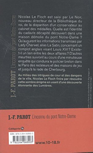 L'inconnu du pont Notre-Dame: Les enquêtes de Nicolas le Floch, commissaire au Châtelet (Grands détectives)