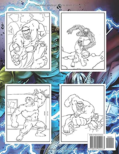 L'Incroyable Hulk Livre de coloriage: 100 Pages, ÉDITION EXCLUSIVE du L'Incroyable Hulk Livre de coloriage avec des illustrations de haute qualité