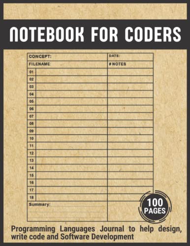 Line Numbered Paper for Coding: Programming Languages Journal to help design, write code and Software Development (Coding notebook gift for Coders and Developers)
