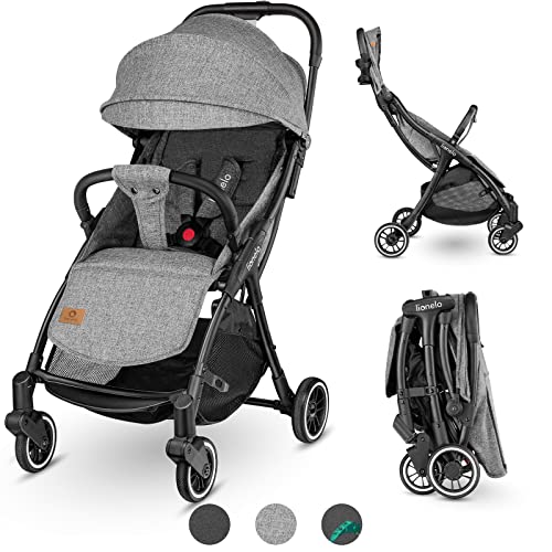 LIONELO Julie One Carrito Para menores hasta 22kg 0-48M Regulación del respaldo Plegado sencillo Ruedas resistentes con amortizadores Cesta para compras