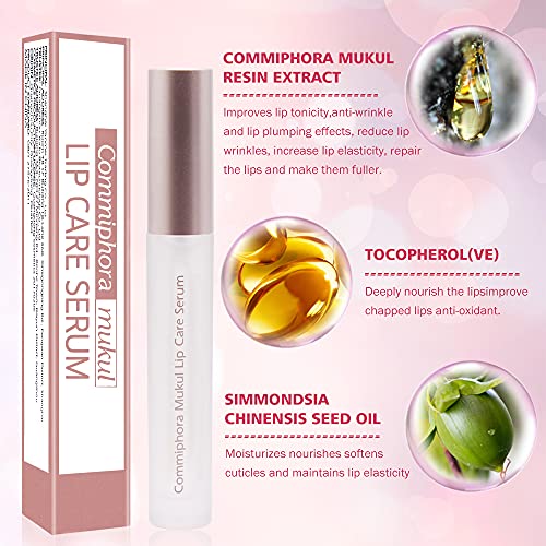 Lip Plumper Gloss, Lip Plumper, Brillo de Labios,Relleno labial Natural, Reduce las líneas Finas,Hace Que los labios Estén más llenos e Hidratados