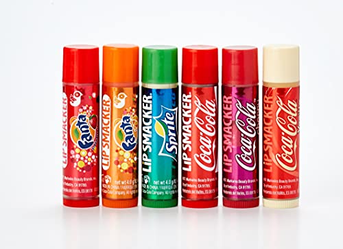 Lip Smacker - Colección Coca-Cola Lata Vintage - 6 Bálsamos Labiales de Diferentes Sabores para Niños - Caja de Colección con la Forma de la Icónica Botella Vintage de Coca-Cola - Pack de 6 Unidades