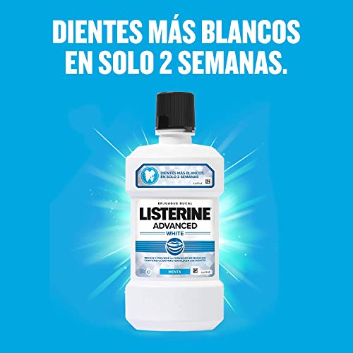 Listerine, Enjuague Bucal Blanqueador Avanzado , 500 ml