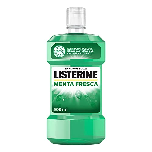 Listerine, Enjuague Bucal Menta Fresca, 500 ml