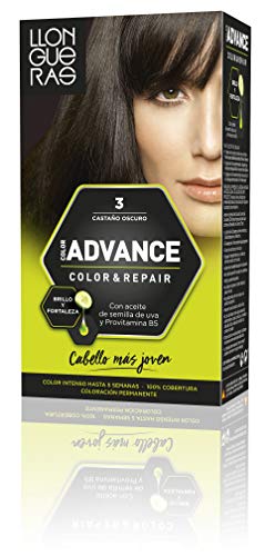 Llongueras Advance Tinte de Cabello Permanente Tono #3 Castaño Oscuro