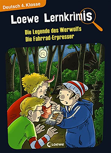 Loewe Lernkrimis - Die Legende des Werwolfs / Die Fahrrad-Erpresser: Spannendes Rätselbuch zum Mitmachen und Stärkung der Deutschkenntnisse für die 4. Klasse (German Edition)