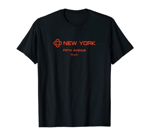 Logotipo a medida de la calle del distrito de moda de Nueva York de la Quinta Avenida Camiseta