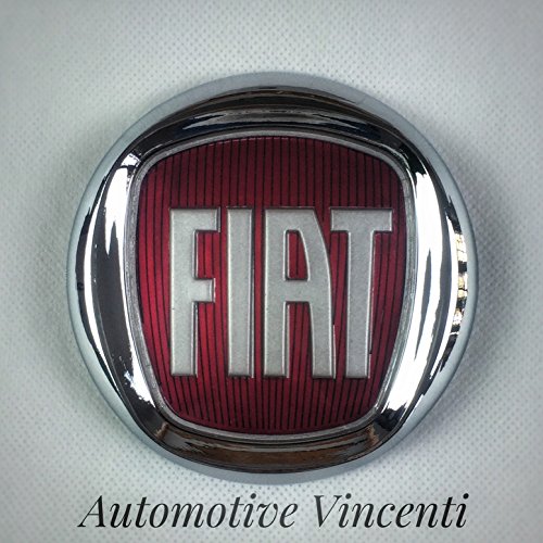 Logotipo escudo/friso rojo, Fiat 500 Bravo, grande, idea trasera