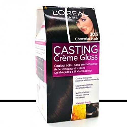 L'Oreal – Coloración – Casting Creme Gloss – Colores castaño y oscuro – 323 chocolate negro