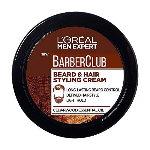 L'Oreal Men Expert Barber Club Beard & Hair Styling Cream Crema Fijadora para Pelo y Barba - 75 ml