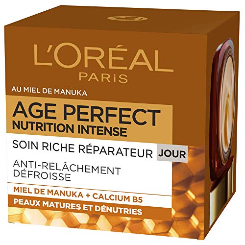 L'Oréal Paris - Age Perfect - Nutrition Intense - Soin Jour Réparateur - Anti-Relâchement & Nutrition - Peaux Matures - 50 mL