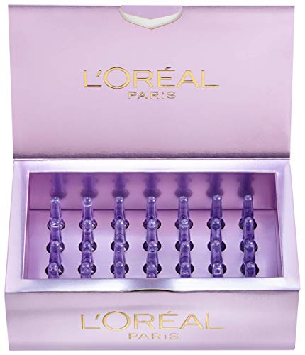 L'Oréal Paris Ampollas Rellenadoras Antiedad con Ácido Hialurónico Puro y Vitamina B5 Revitalift Filler, Hidratación intensa, Caja 28 unidades monodosis, 1.3 ml